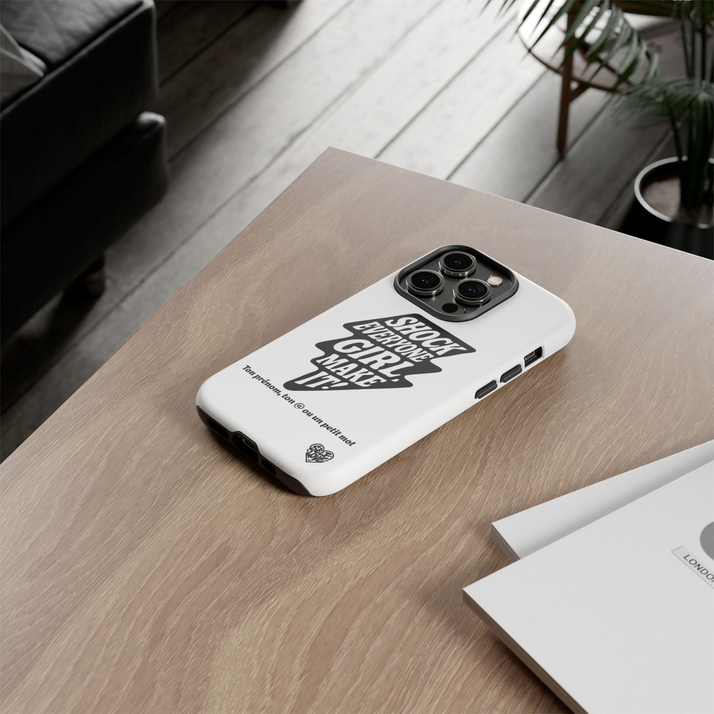 Shock Everyone - Coque iPhone (blanc)