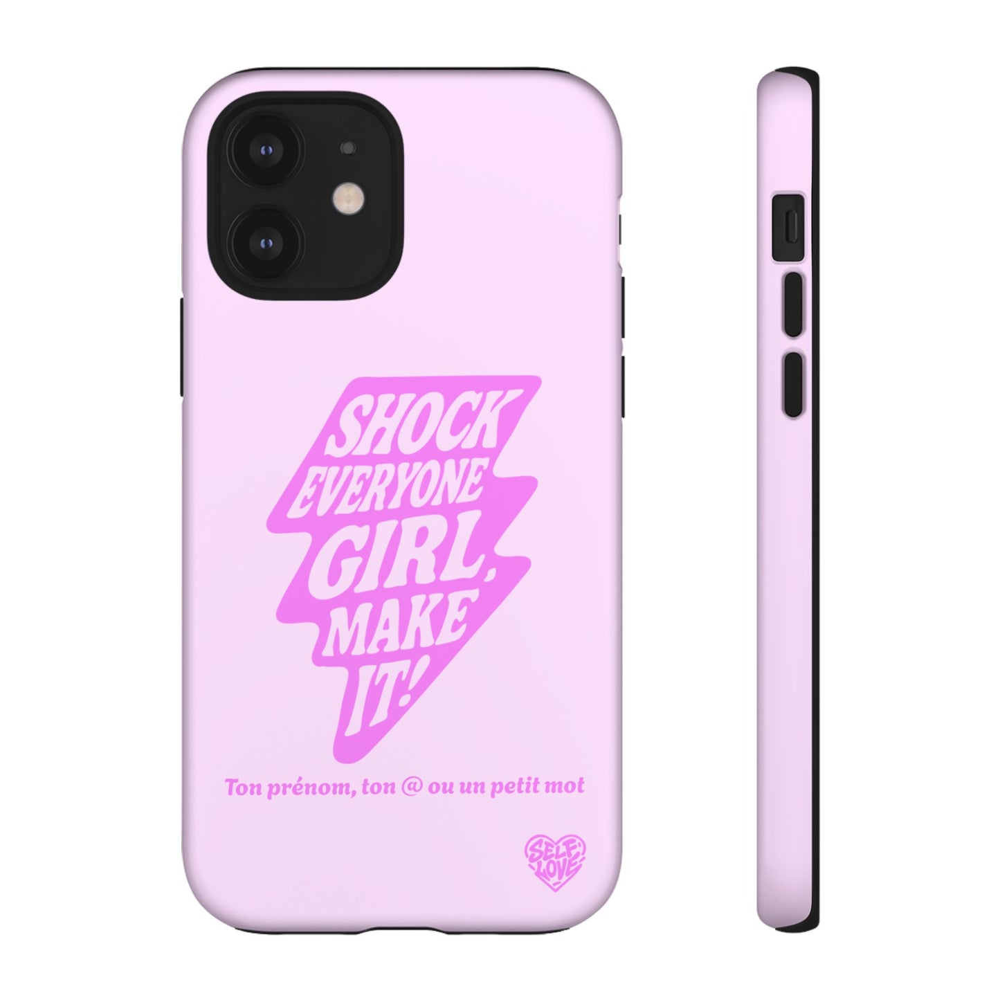 Shock Everyone - Coque iPhone (rose)