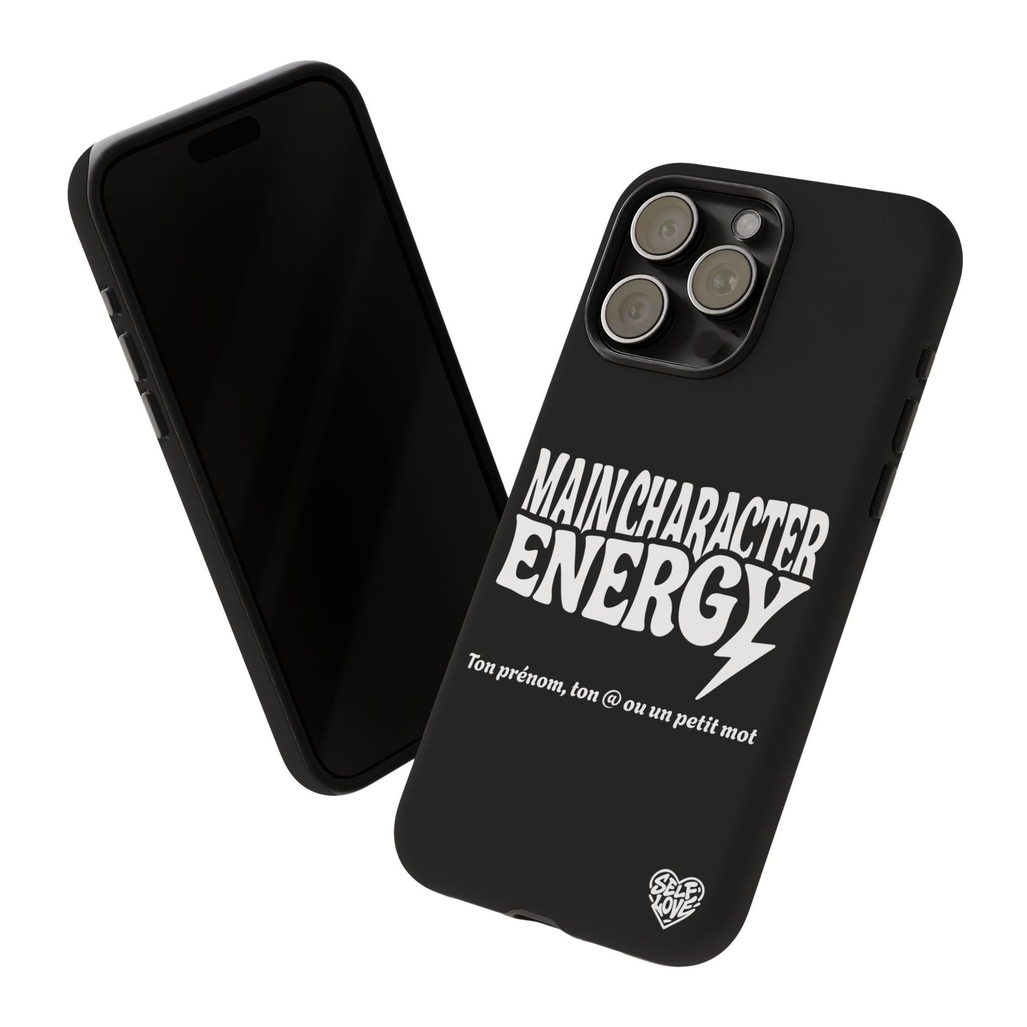 Main Character Energy - Coque iPhone (noir)
