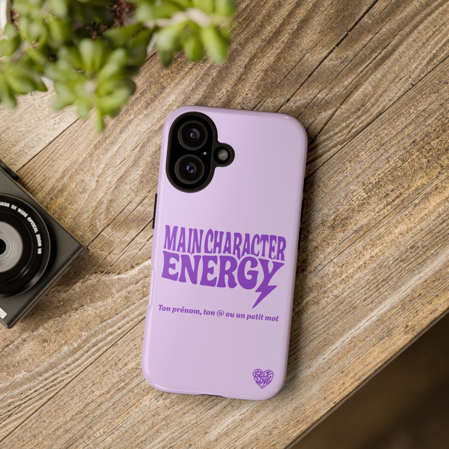 Main Character Energy - Coque iPhone (violet)