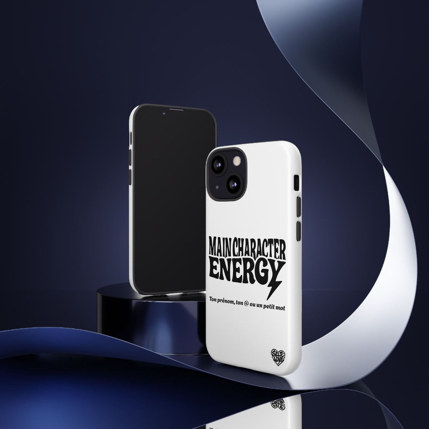 Main Character Energy - Coque iPhone (blanc)