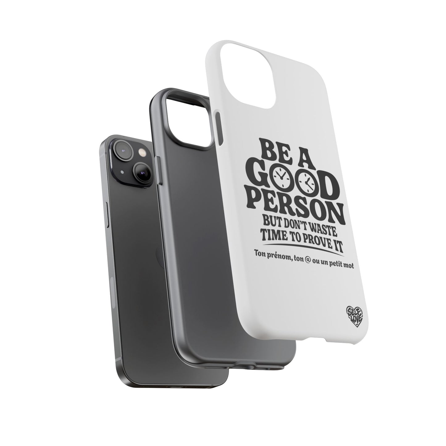 Be A Good Person - Coque iPhone (blanc)