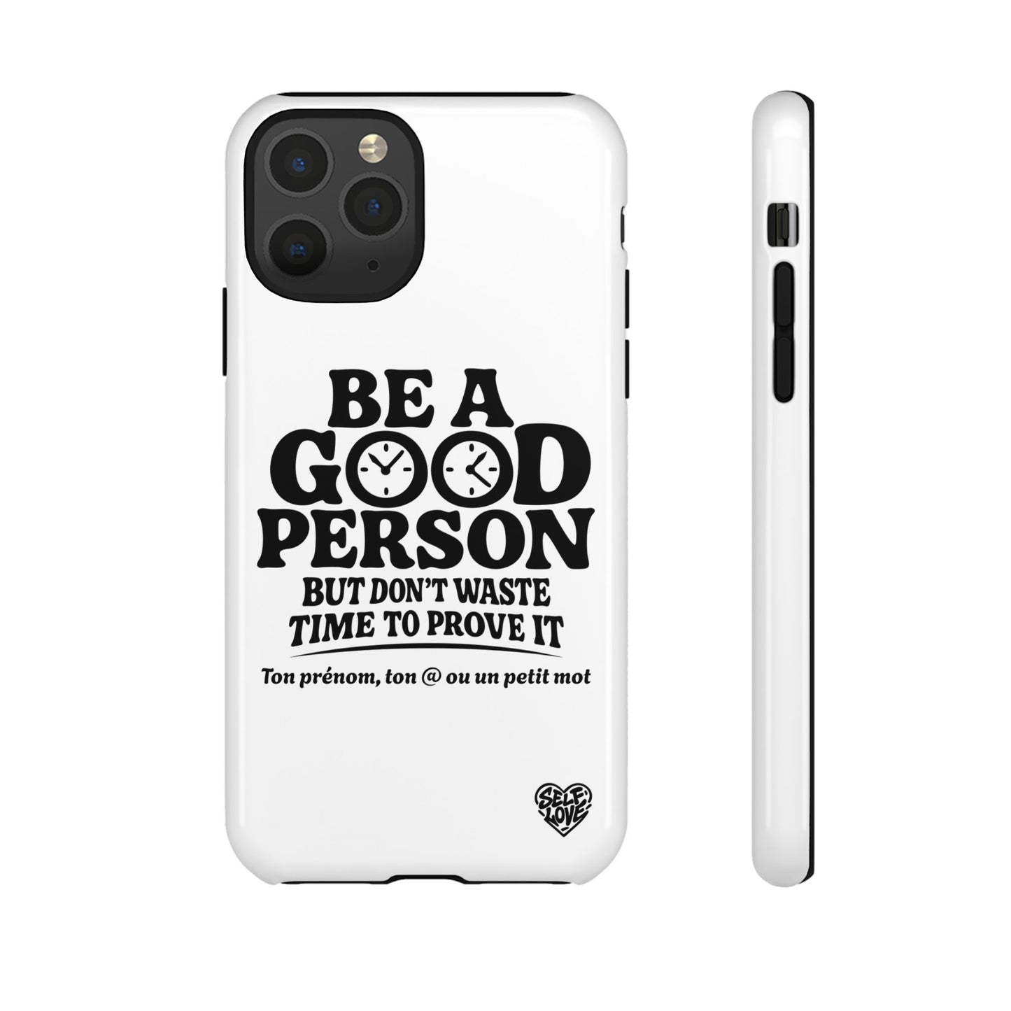 Be A Good Person - Coque iPhone (blanc)