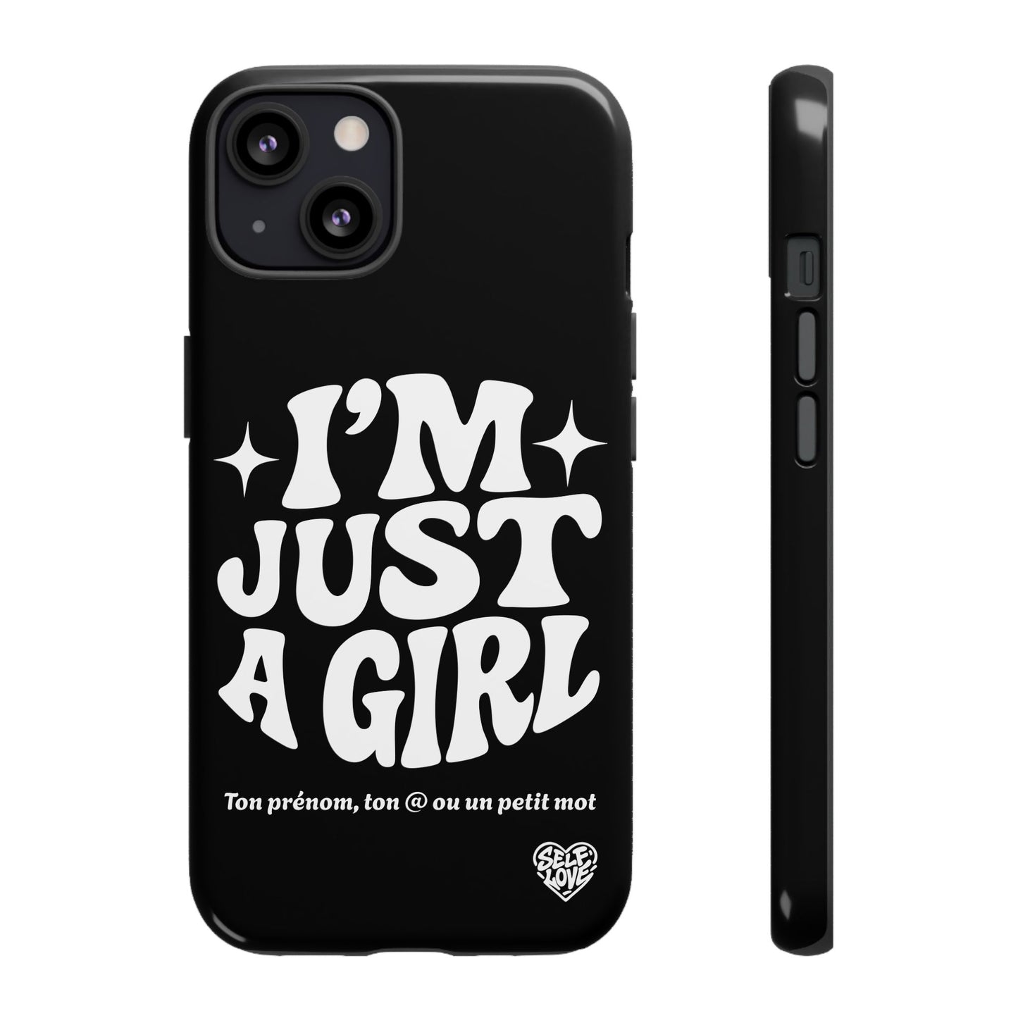 Im Just A Girl - Coque iPhone (noir)