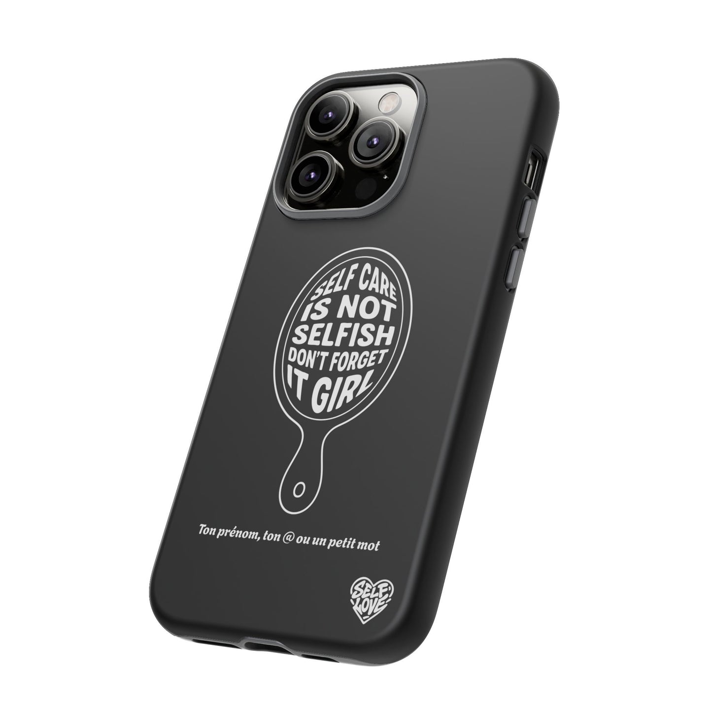 Self Care - Coque iPhone (noir)