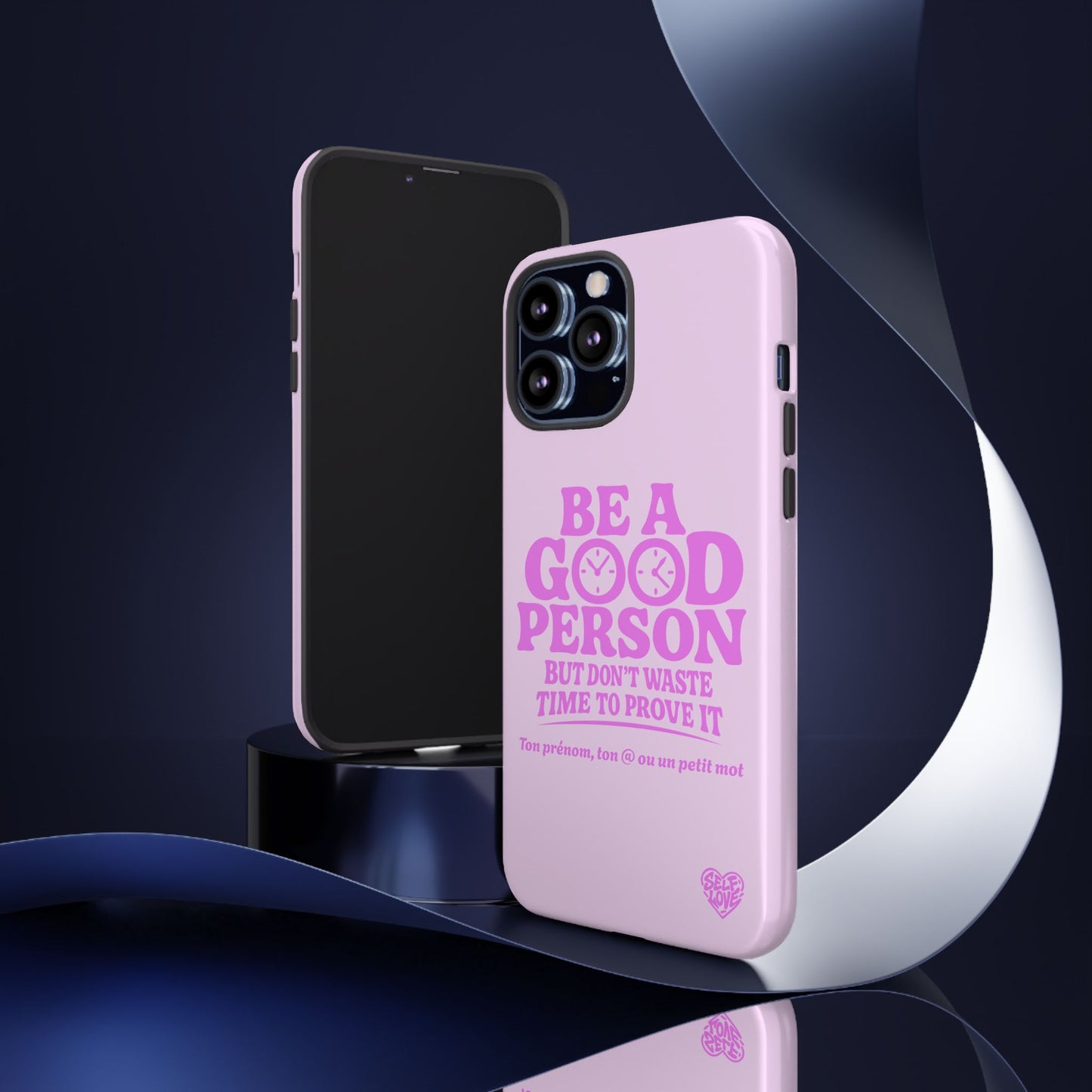 Be A Good Person - Coque iPhone (rose)