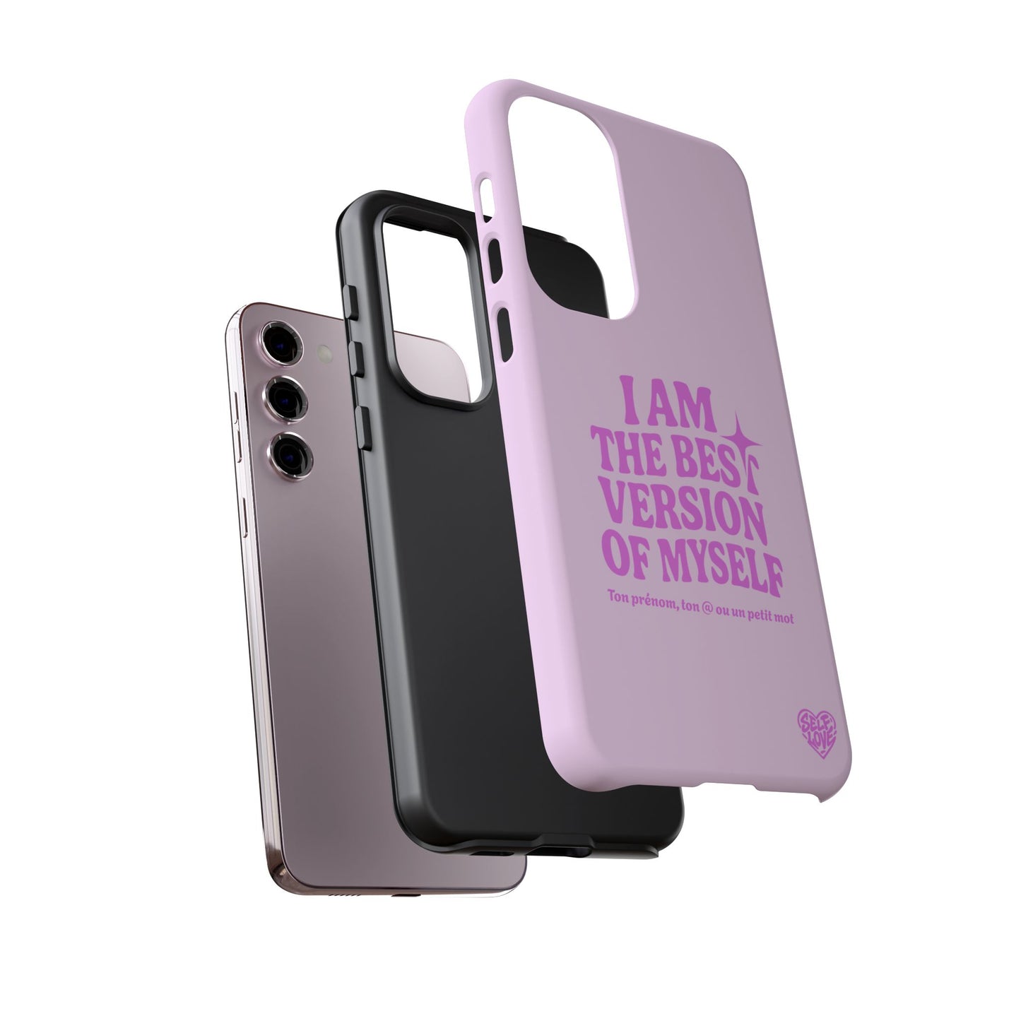 I Am The Best Version Of Myself - Coque Samsung (rose)
