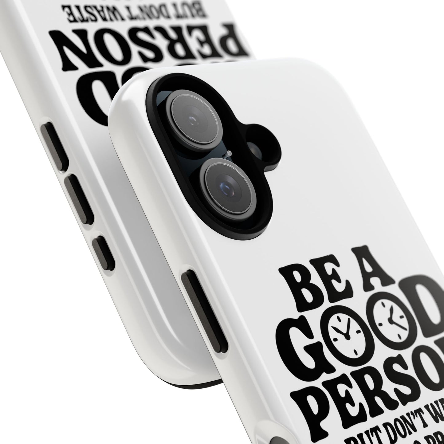 Be A Good Person - Coque iPhone (blanc)