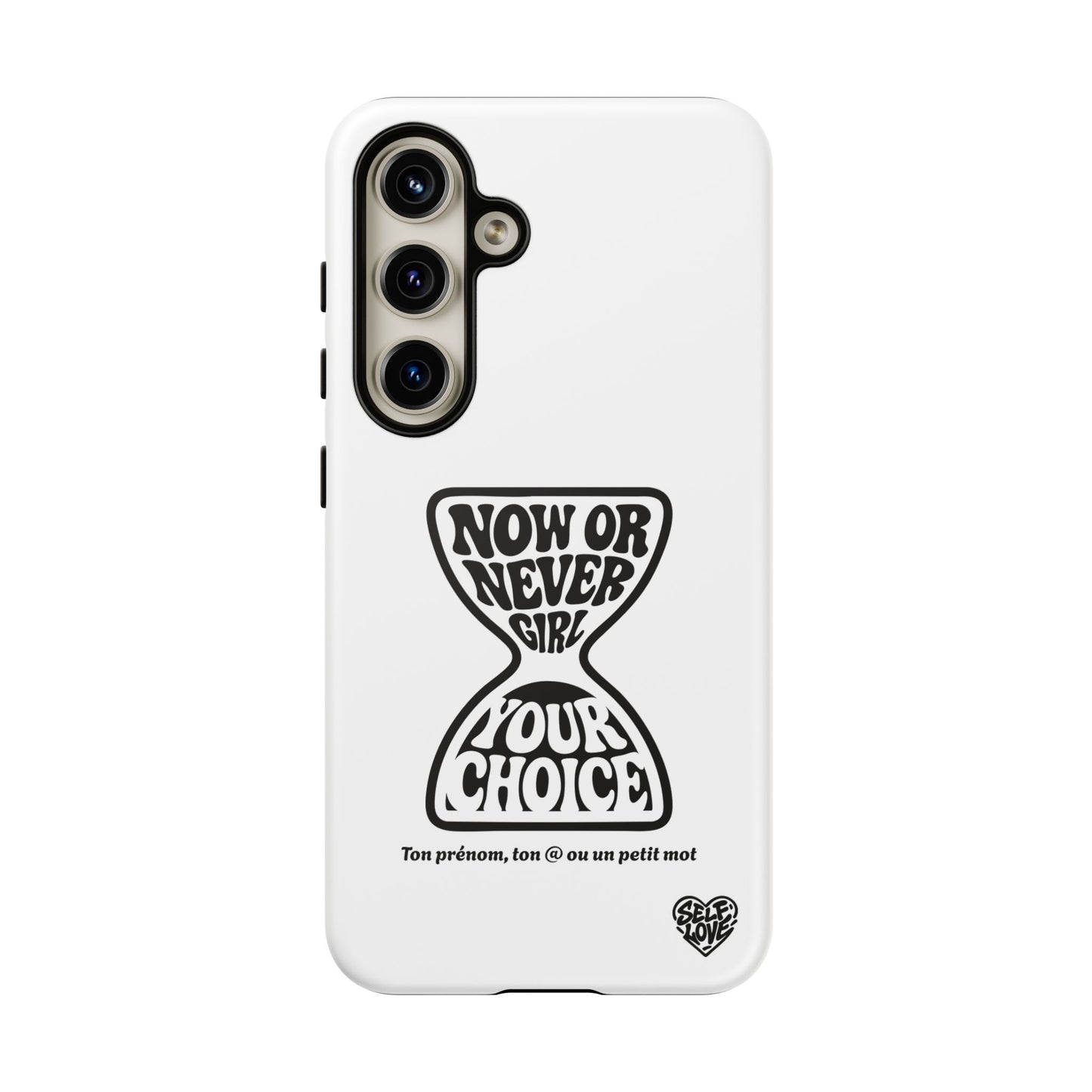 Now Or Never Girl - Coque Samsung (blanc)