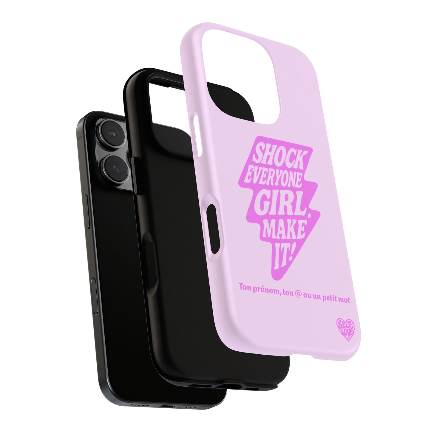 Shock Everyone - Coque iPhone (rose)