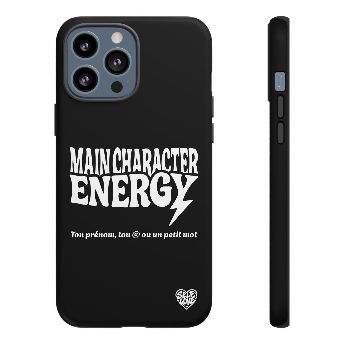 Main Character Energy - Coque iPhone (noir)