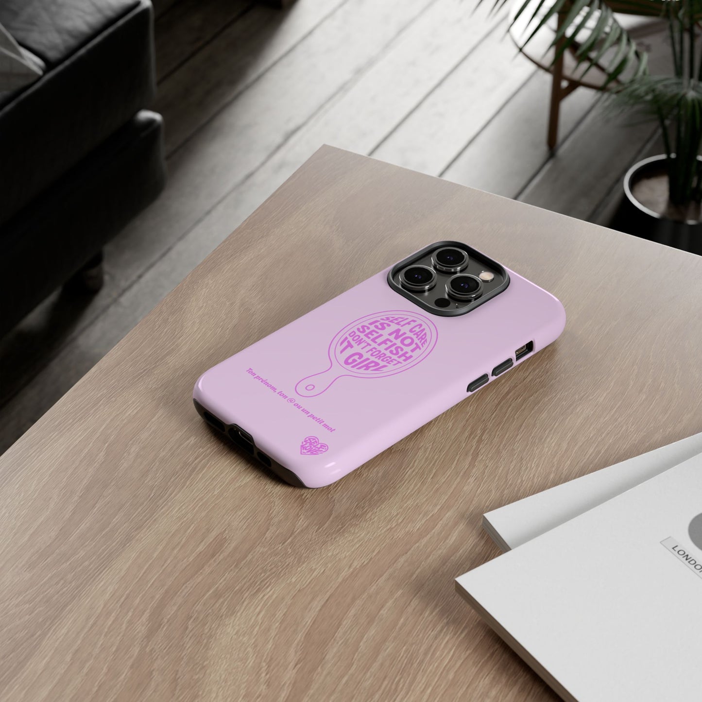 Self Care - Coque iPhone (rose)