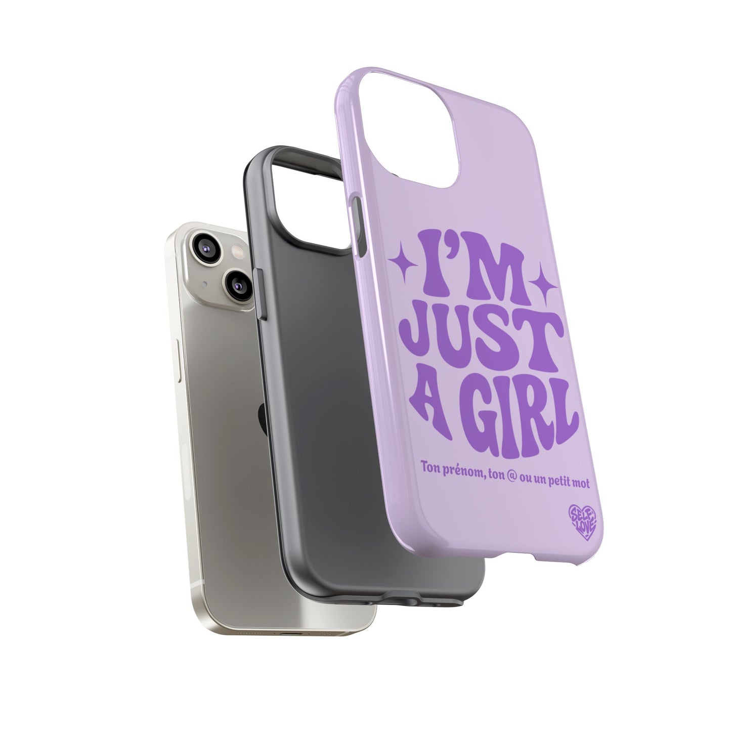 Im Just A Girl - Coque iPhone (violet)