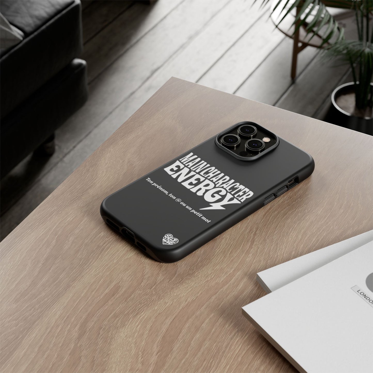 Main Character Energy - Coque iPhone (noir)