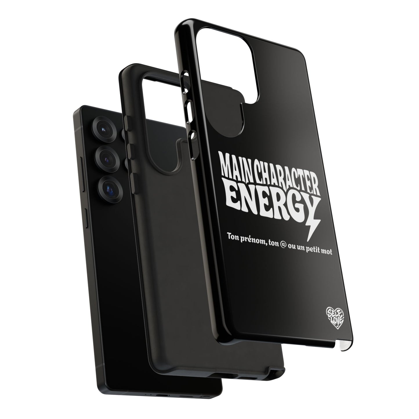 Main Character Energy - Coque Samsung (noir)