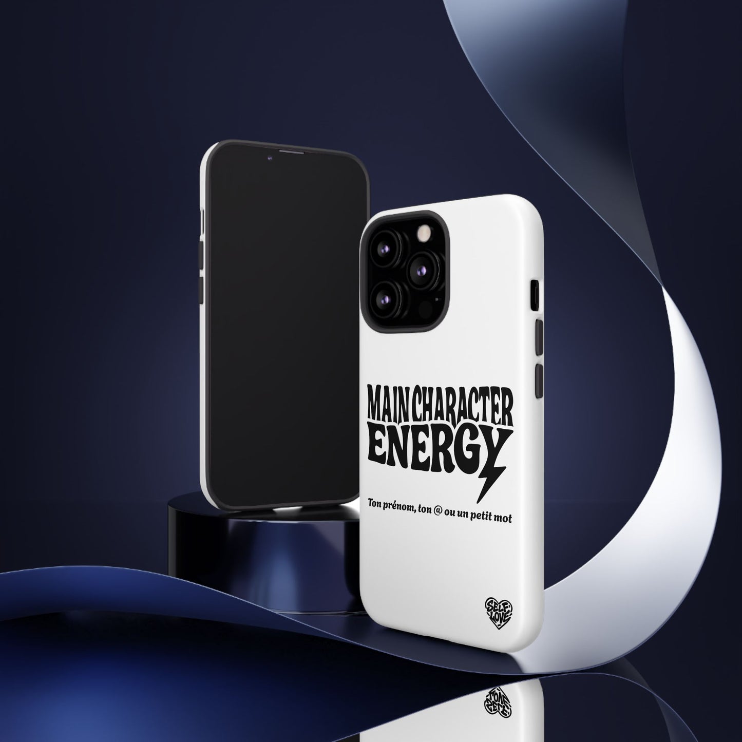 Main Character Energy - Coque iPhone (blanc)