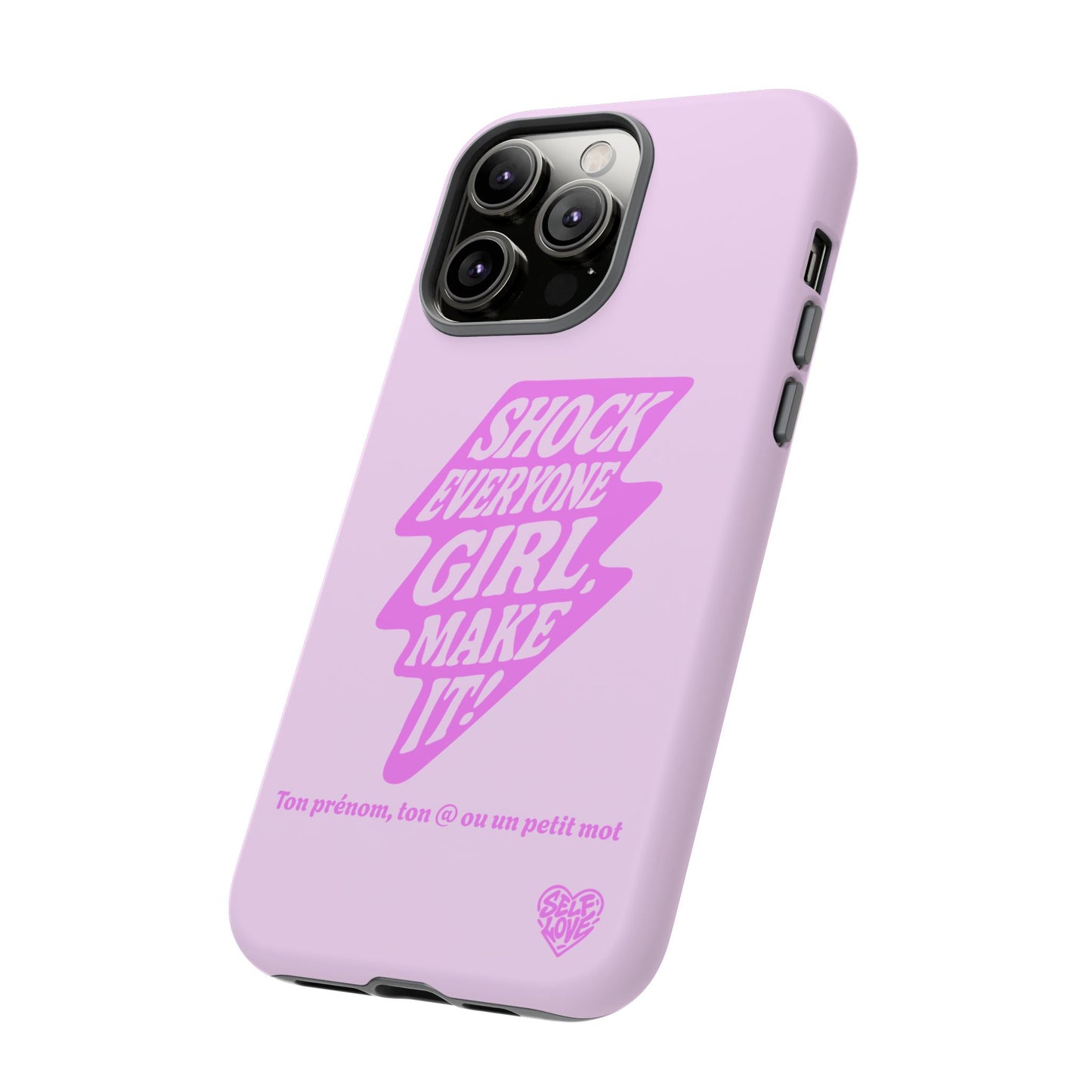 Shock Everyone - Coque iPhone (rose)