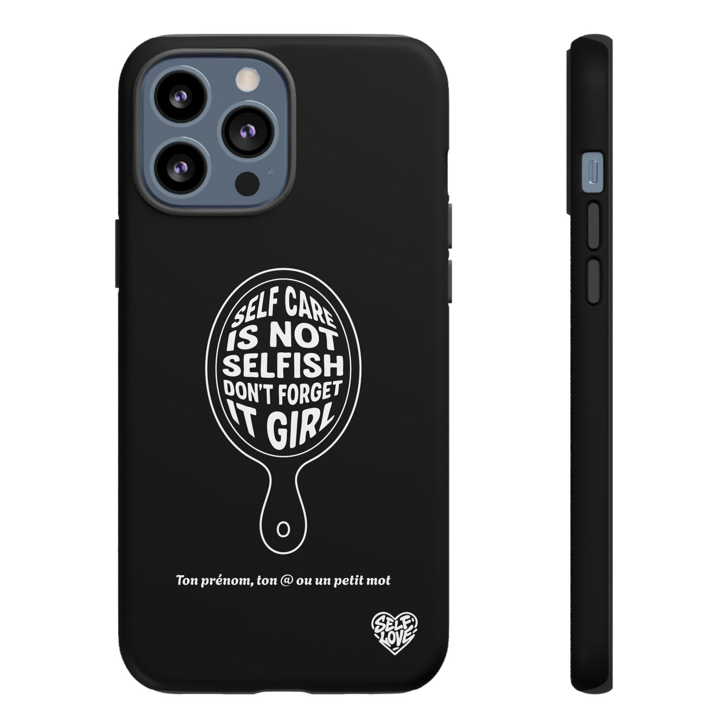 Self Care - Coque iPhone (noir)