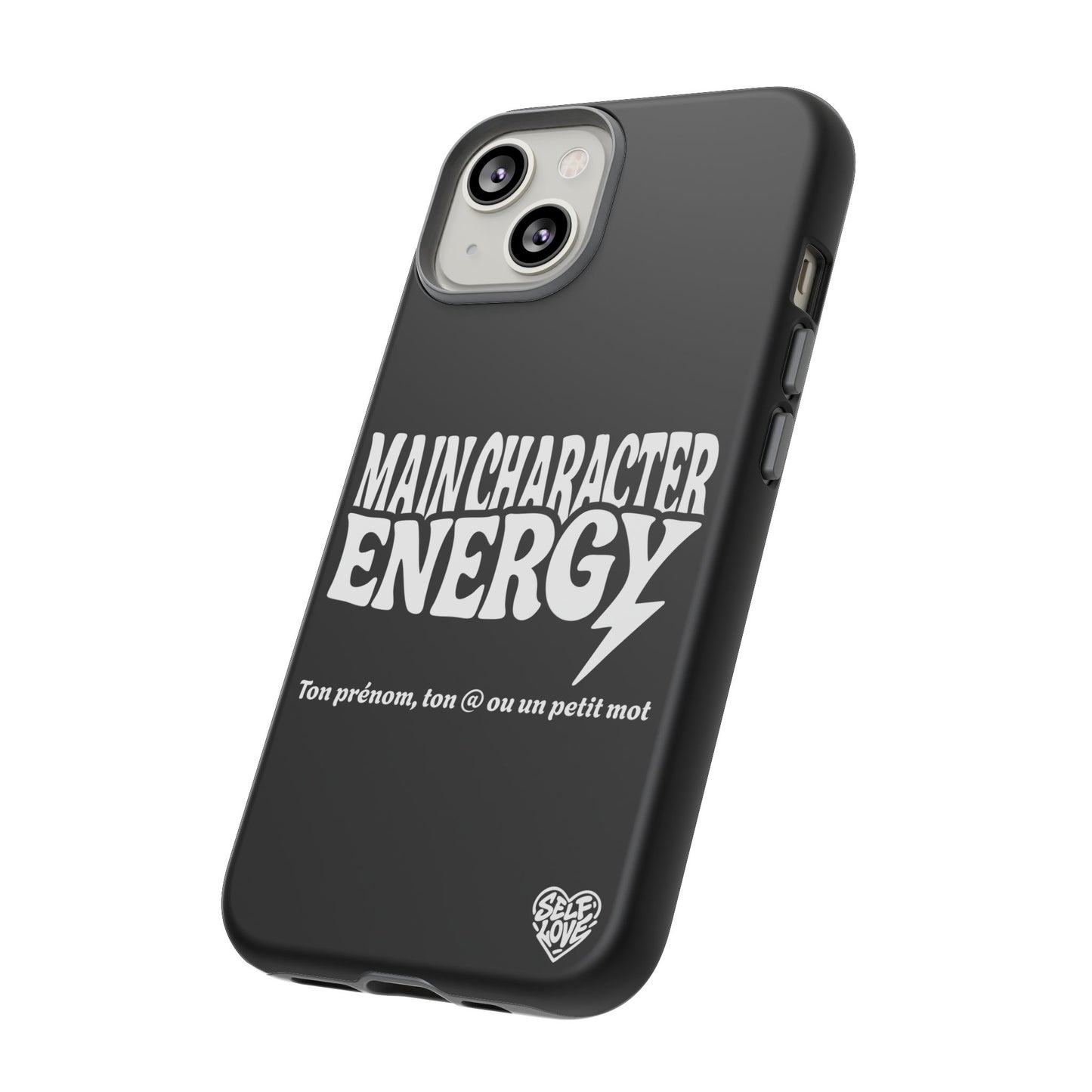 Main Character Energy - Coque iPhone (noir)