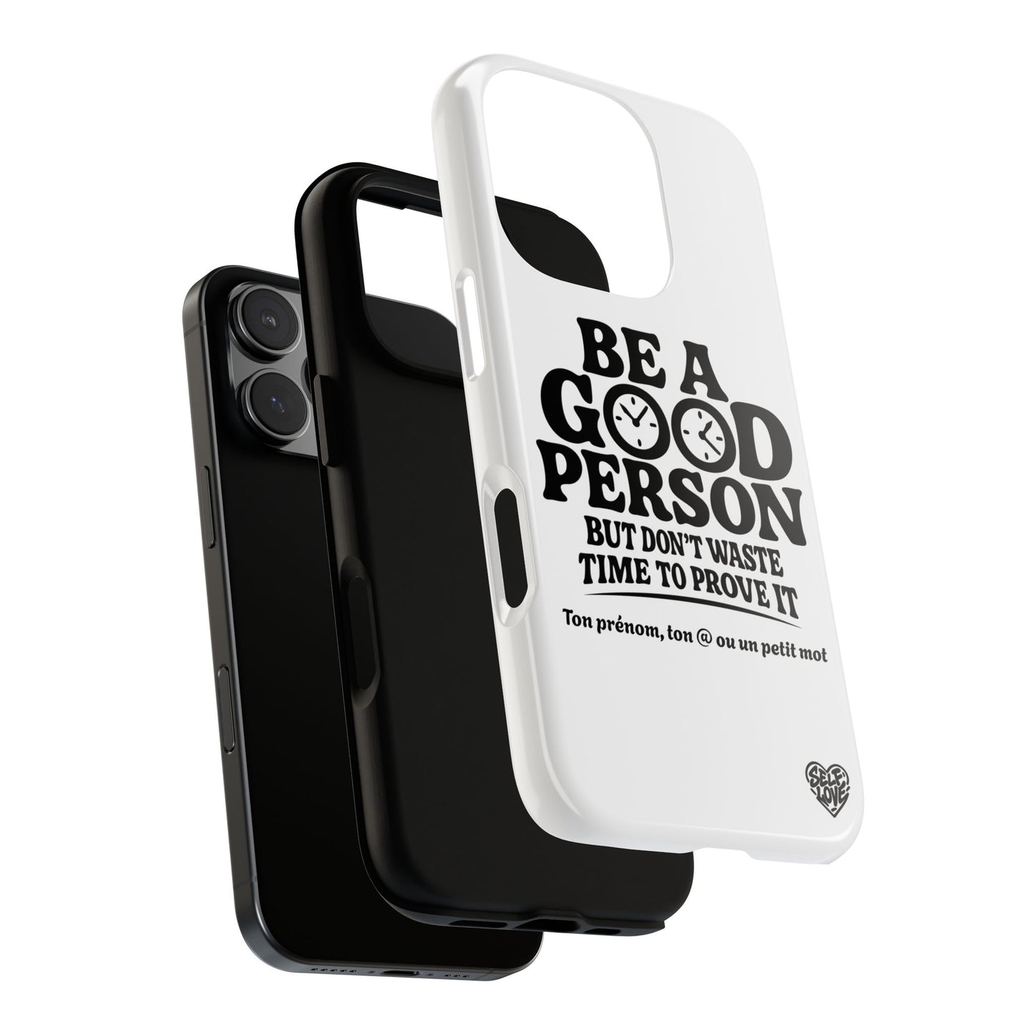 Be A Good Person - Coque iPhone (blanc)