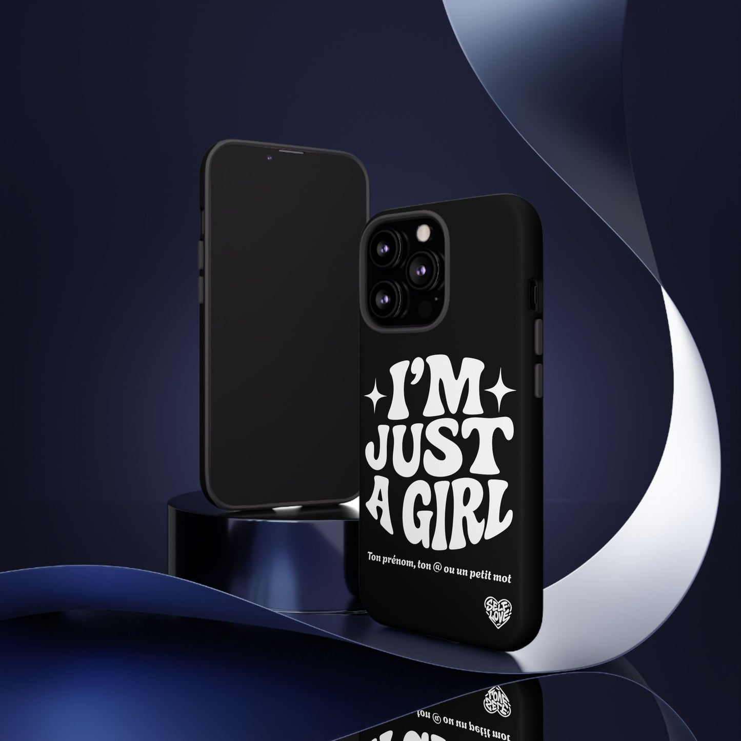 Im Just A Girl - Coque iPhone (noir)