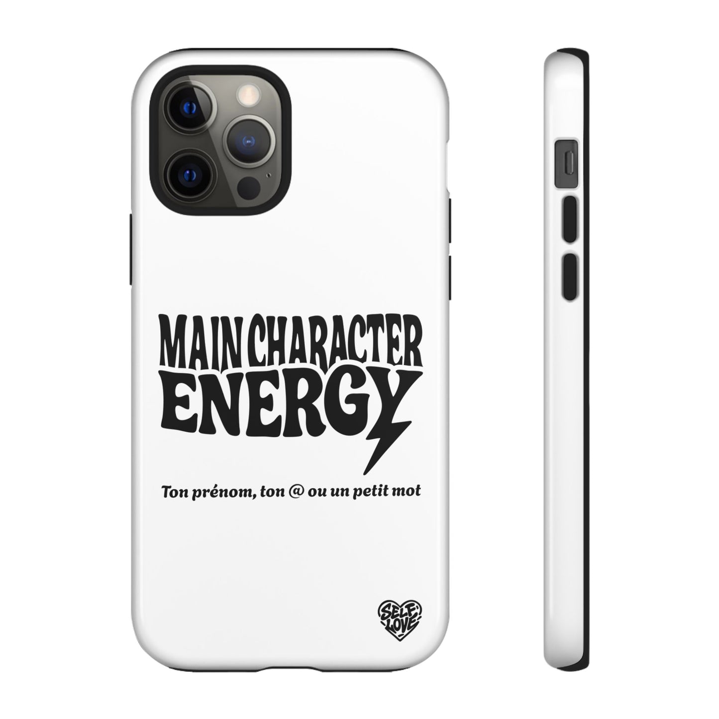 Main Character Energy - Coque iPhone (blanc)