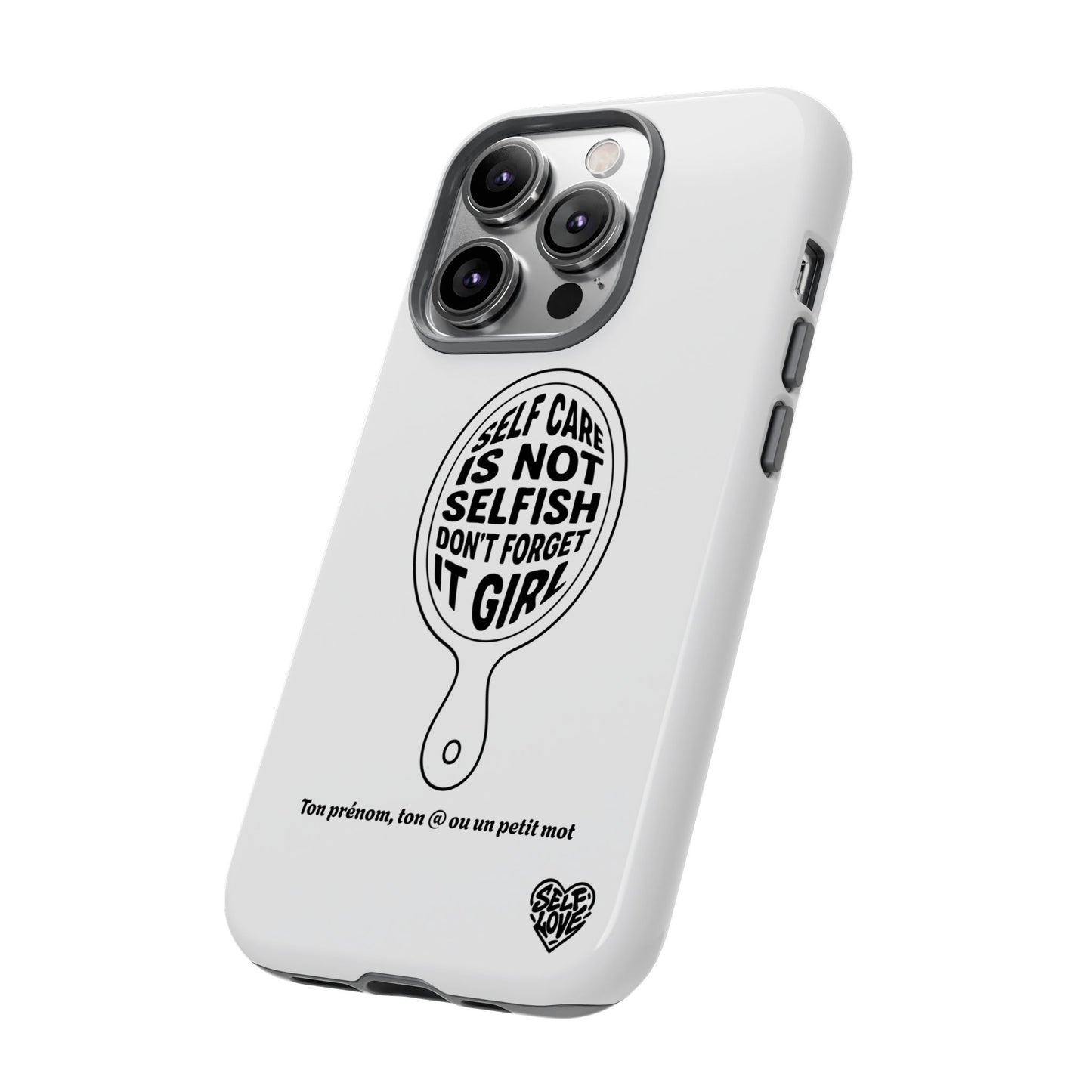 Self Care - Coque iPhone (blanc)
