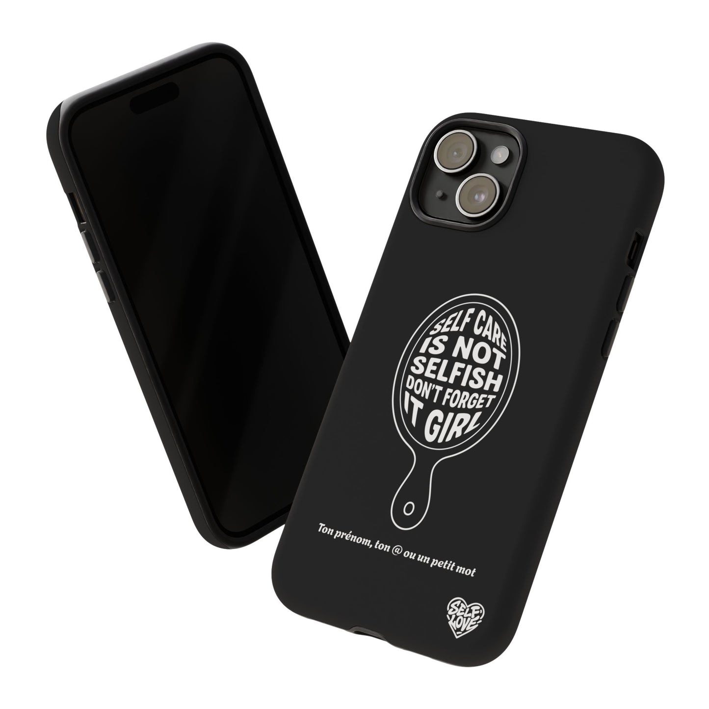 Self Care - Coque iPhone (noir)