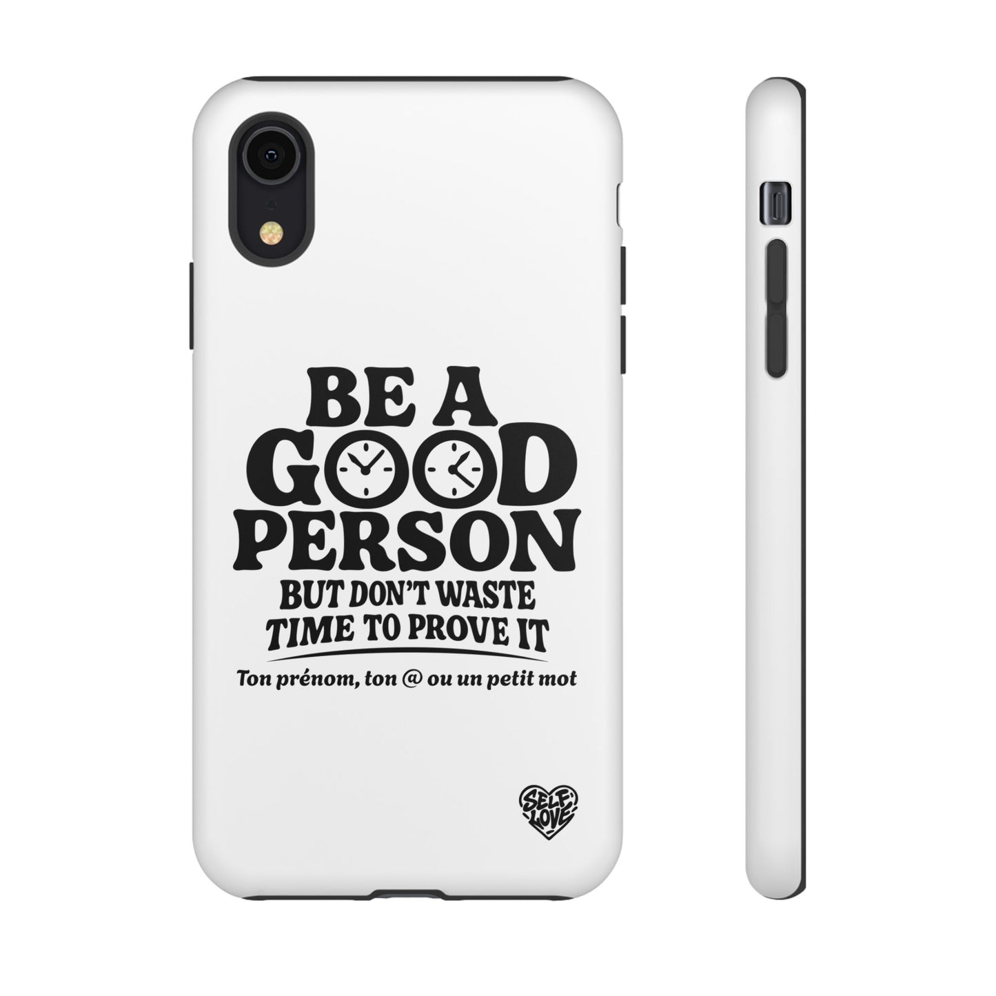 Be A Good Person - Coque iPhone (blanc)
