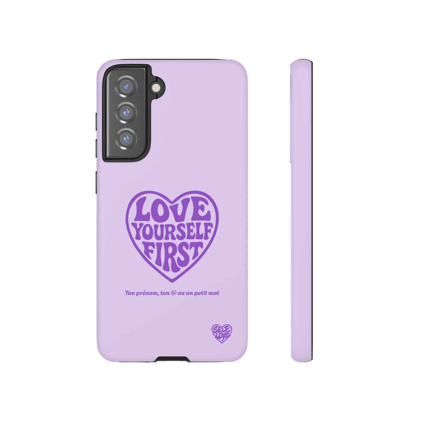 Love Yourself First - Coque Samsung (violet)