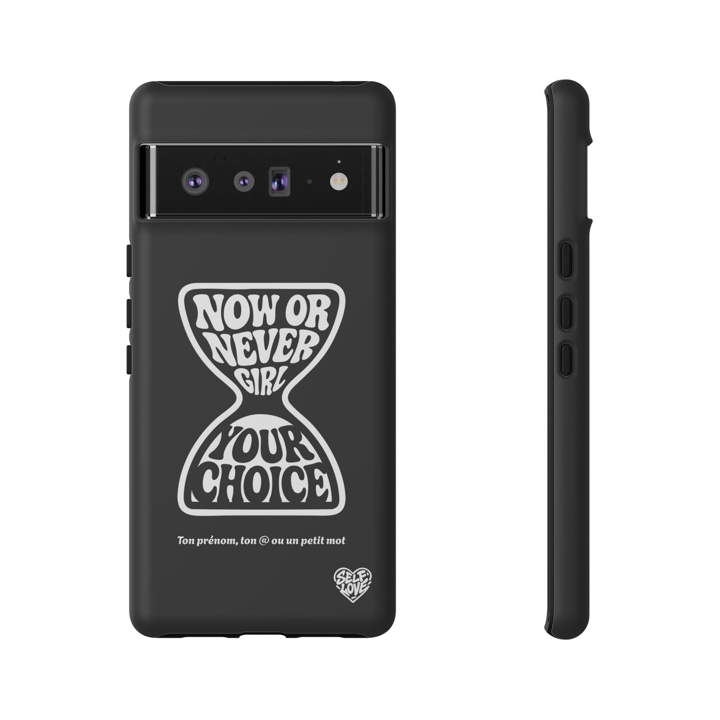 Now Or Never Girl - Coque iPhone (noir)