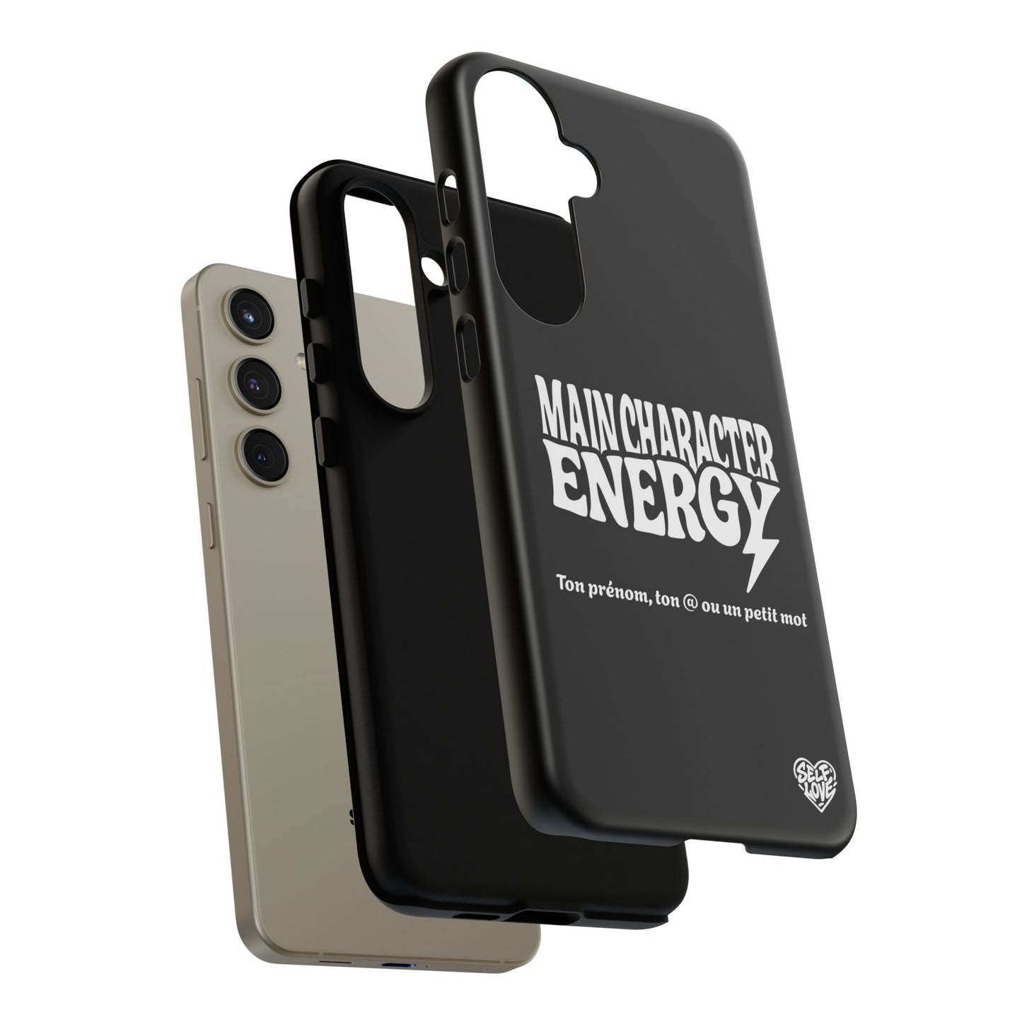 Main Character Energy - Coque Samsung (noir)
