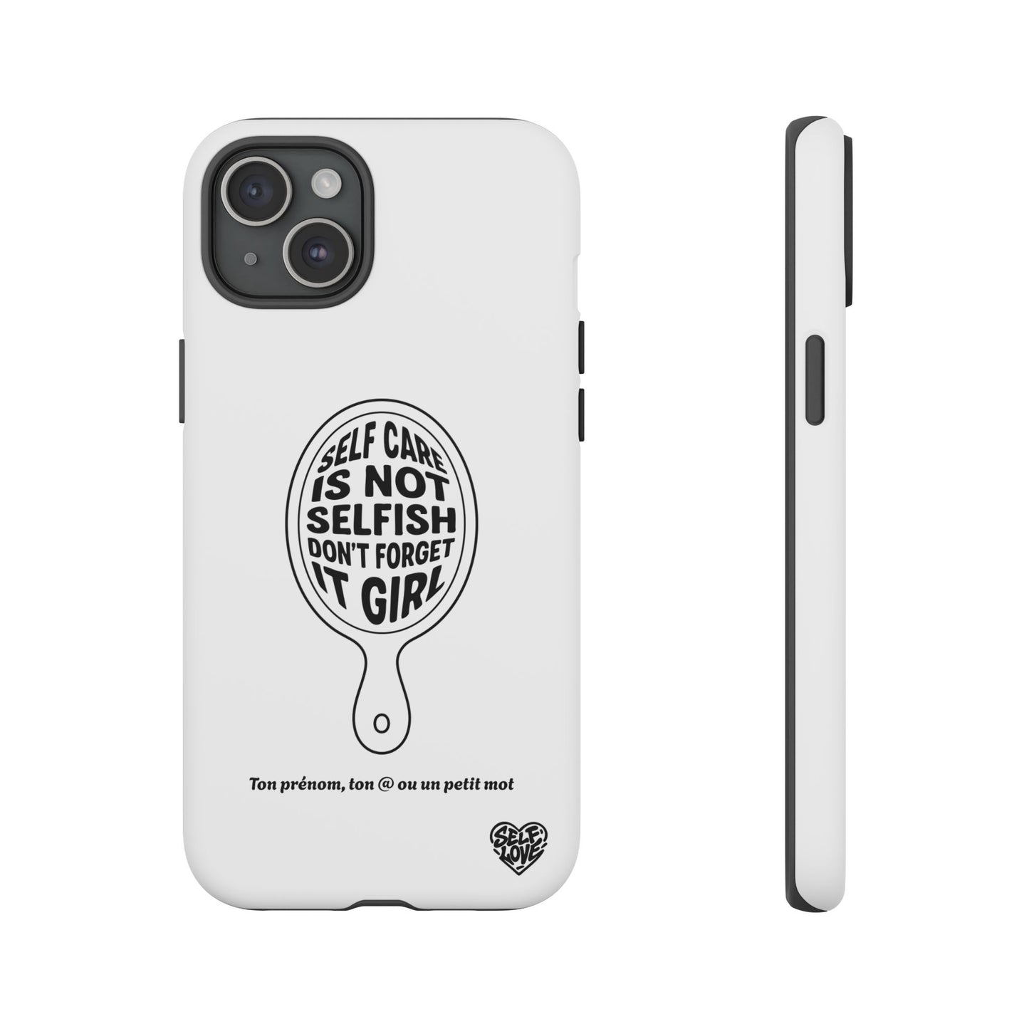 Self Care - Coque iPhone (blanc)