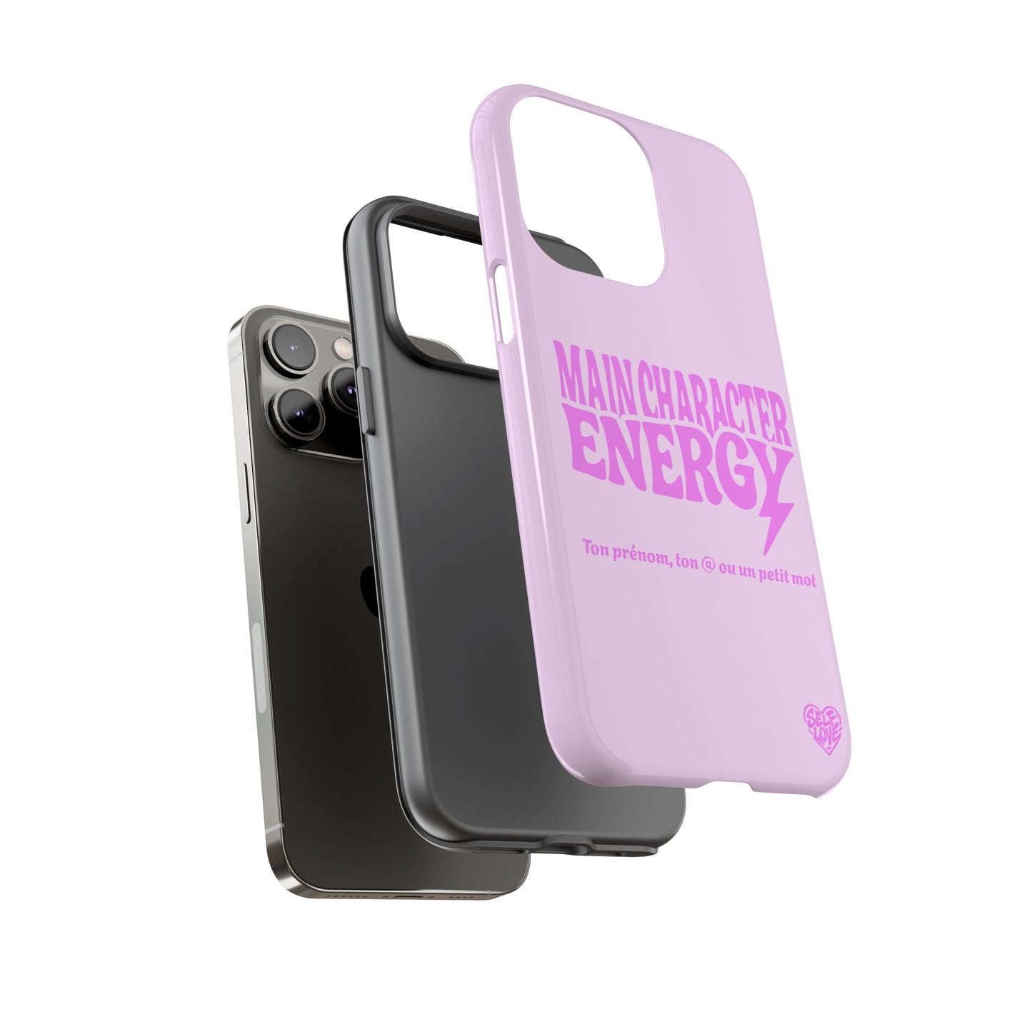 Main Character Energy - Coque iPhone (rose)