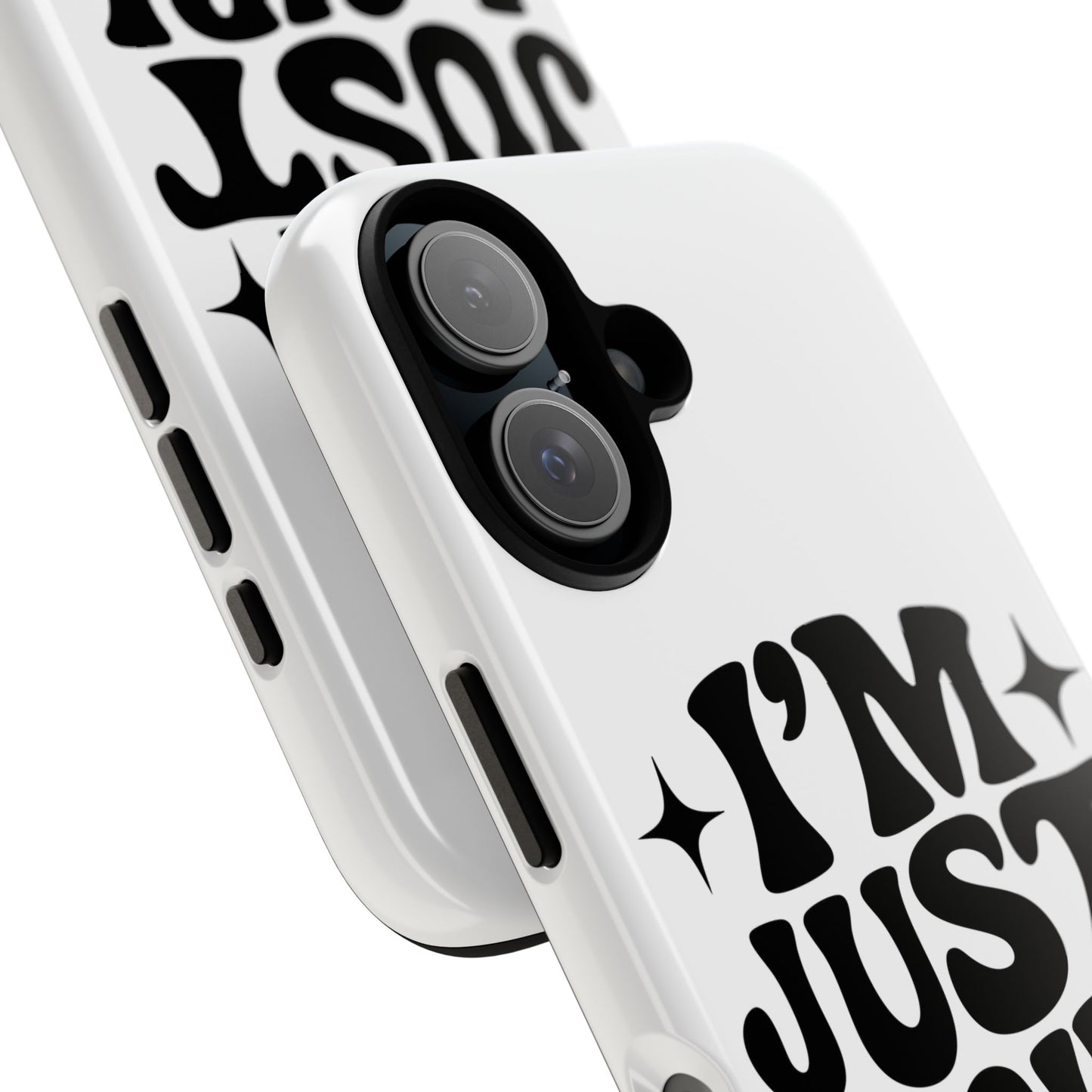 Im Just A Girl - Coque iPhone (blanc)
