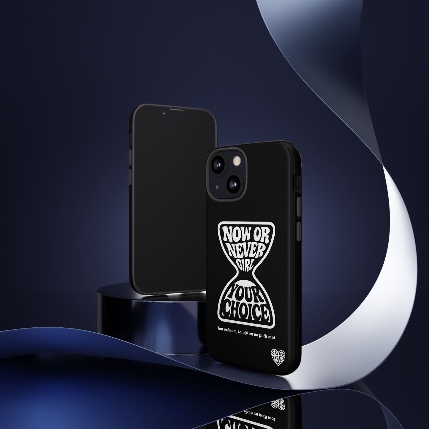 Now Or Never Girl - Coque iPhone (noir)