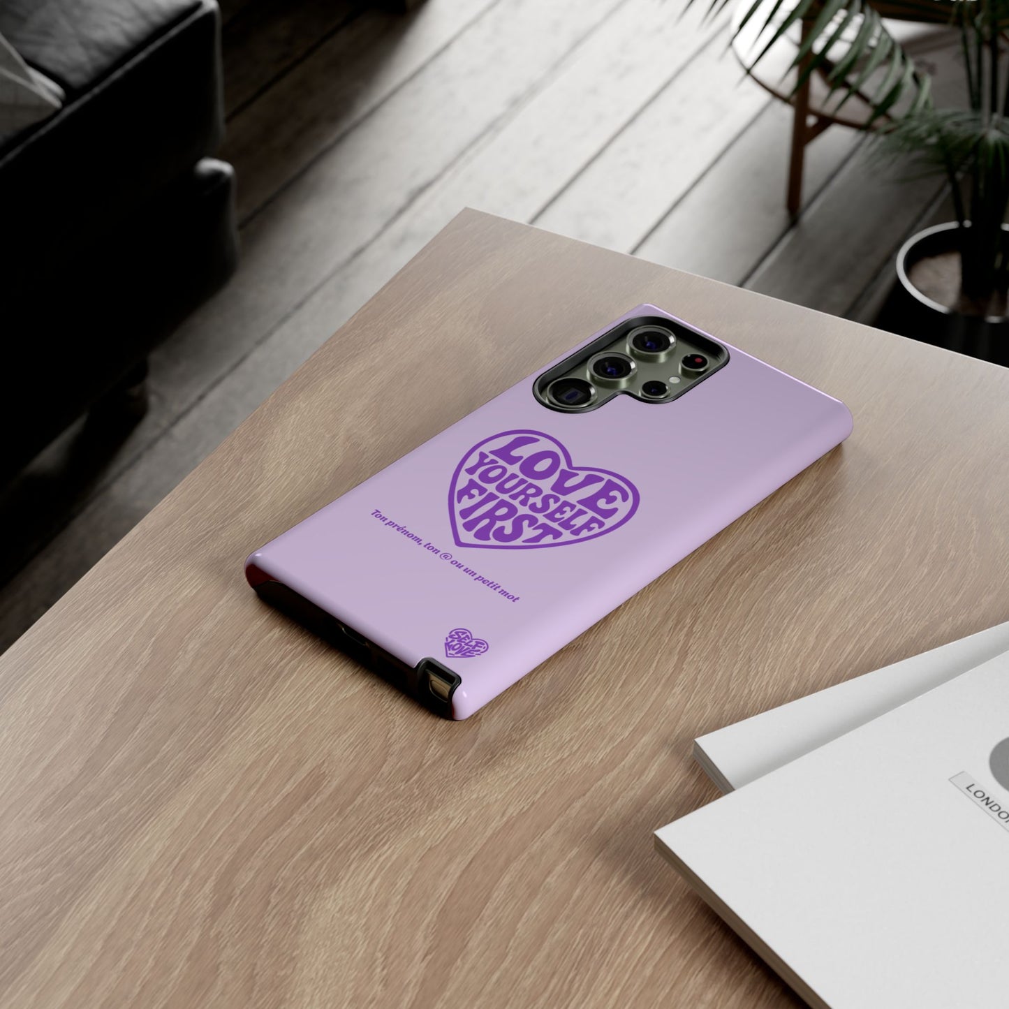 Love Yourself First - Coque Samsung (violet)
