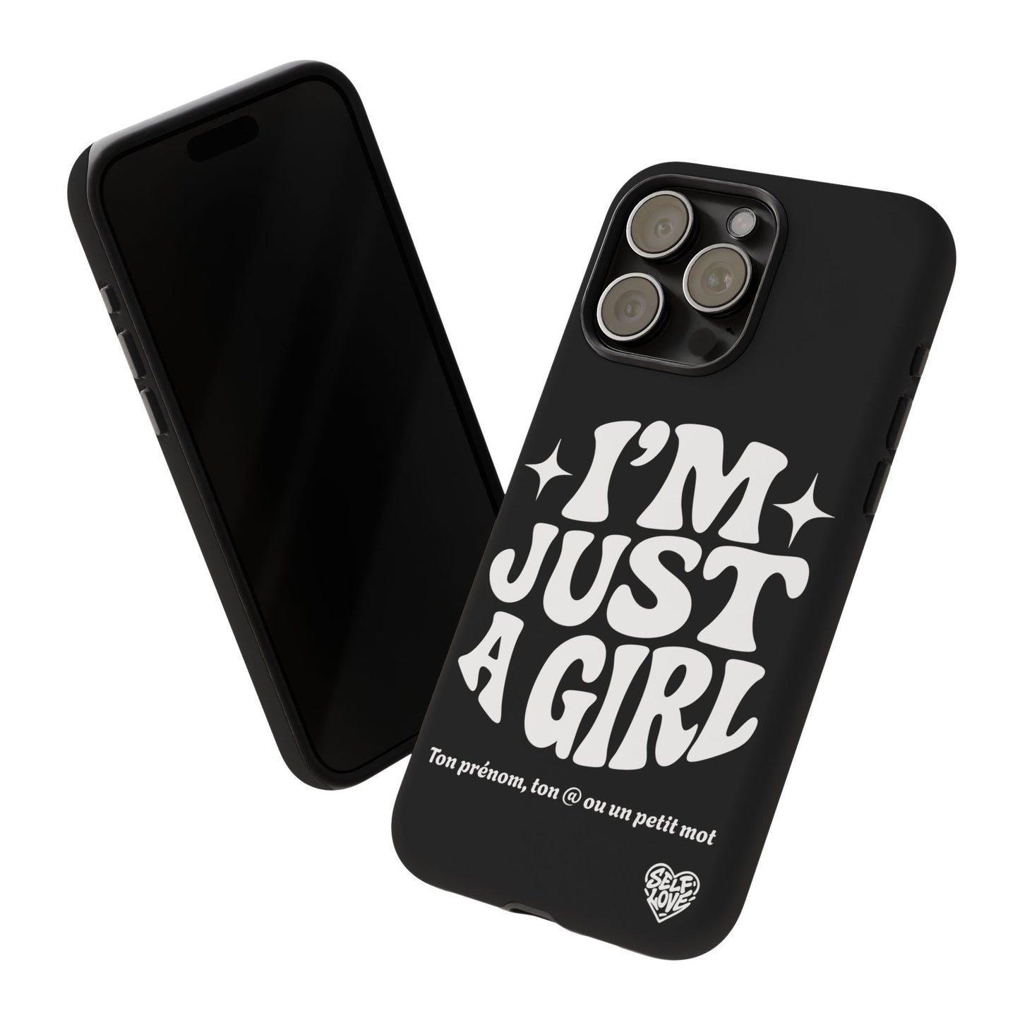 Im Just A Girl - Coque iPhone (noir)