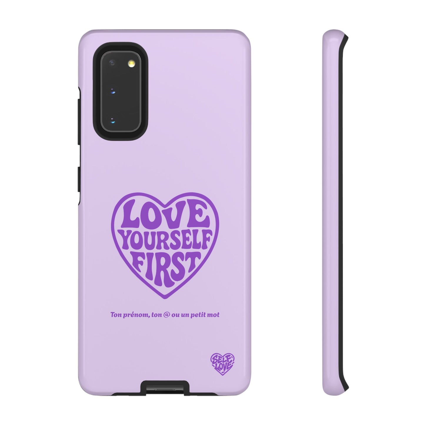 Love Yourself First - Coque Samsung (violet)