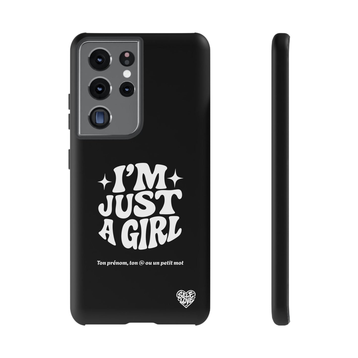Im Just A Girl - Coque Samsung (noir)