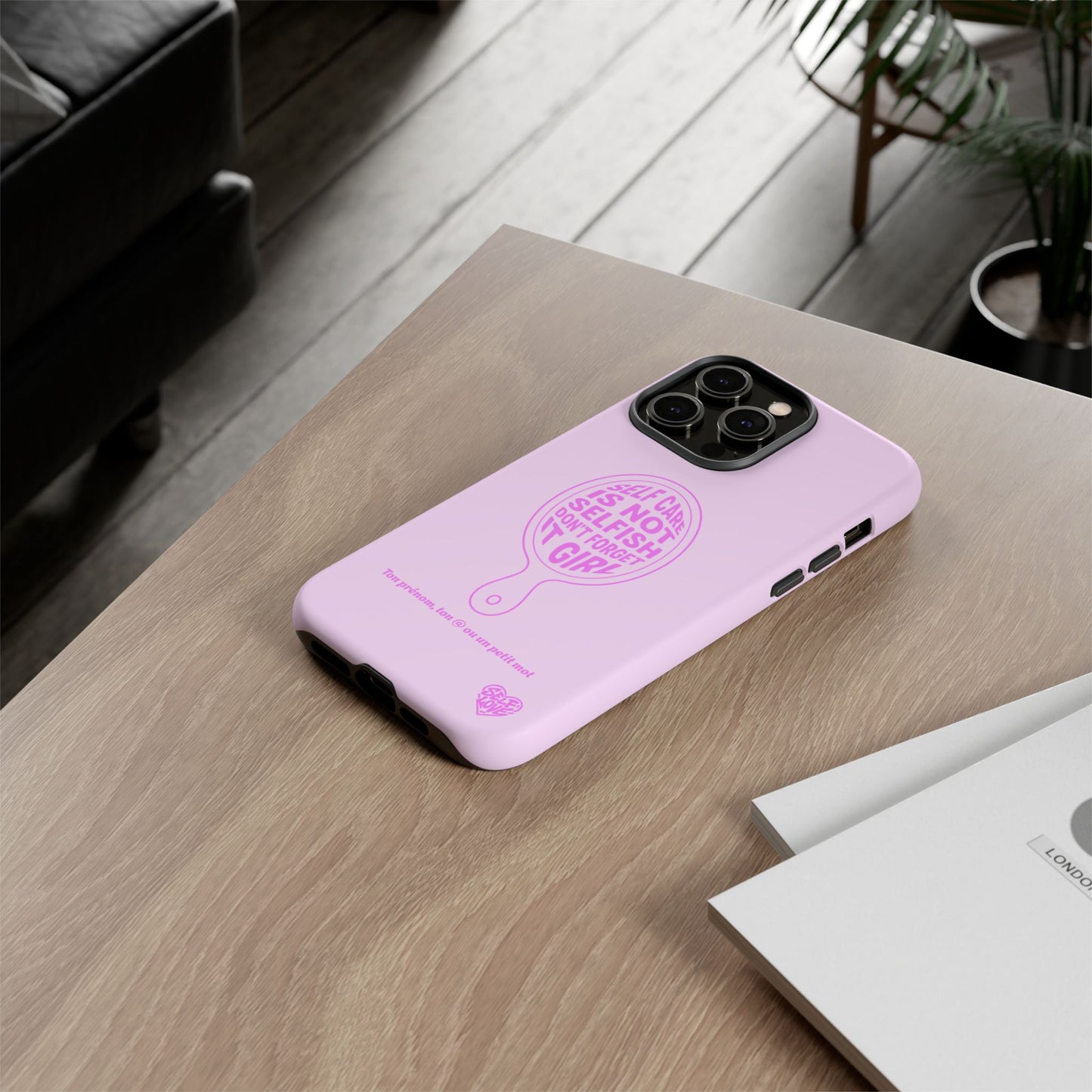 Self Care - Coque iPhone (rose)
