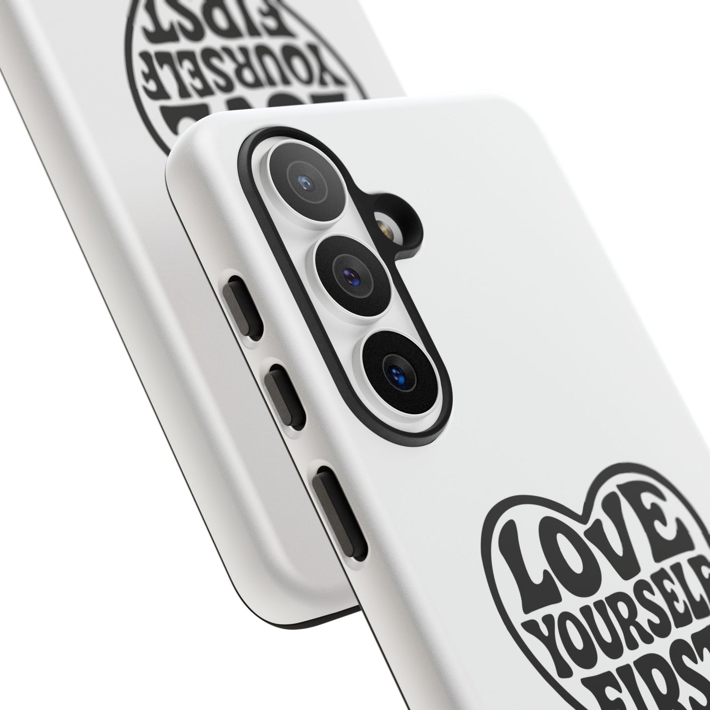 Love Yourself First - Coque Samsung (blanc)