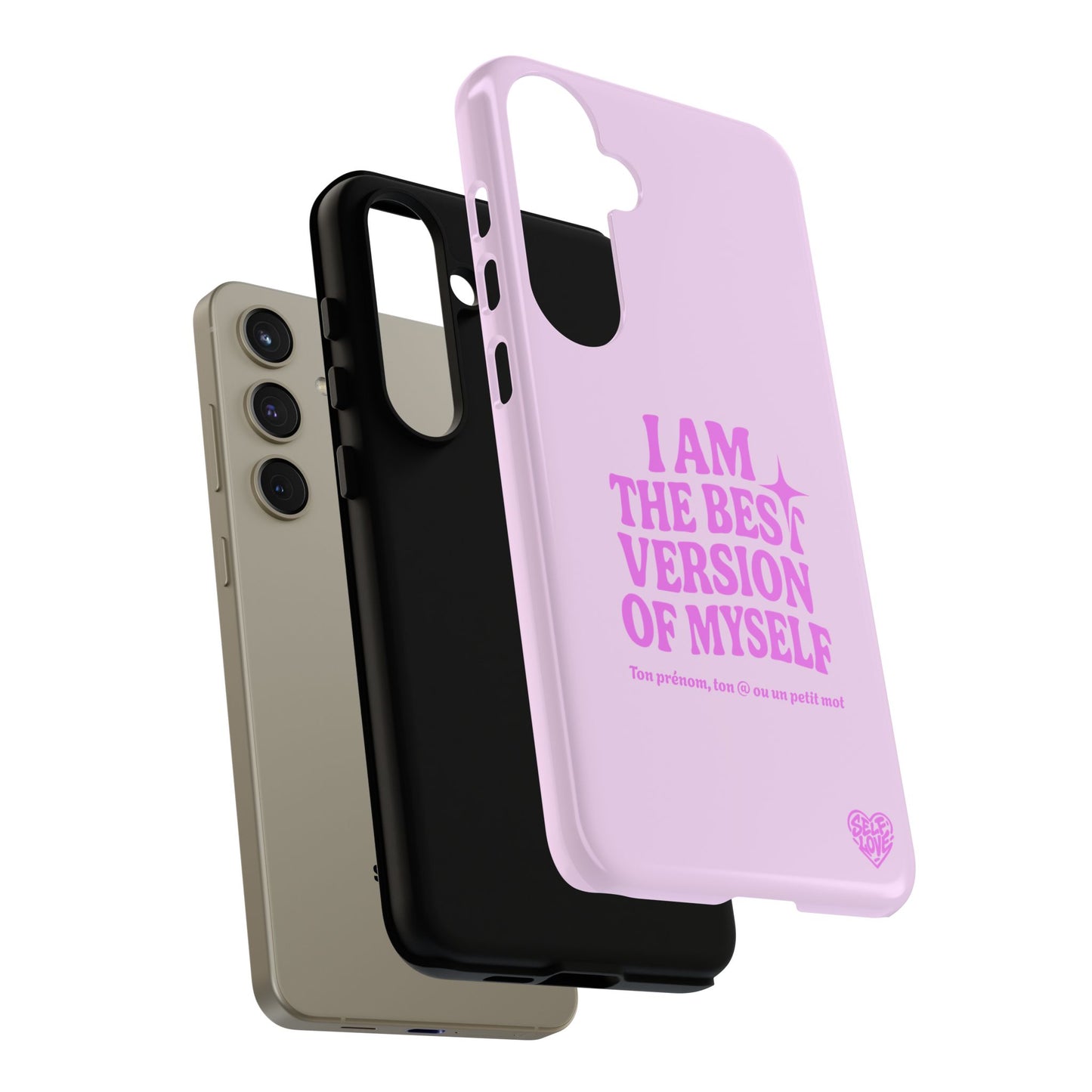 I Am The Best Version Of Myself - Coque Samsung (rose)
