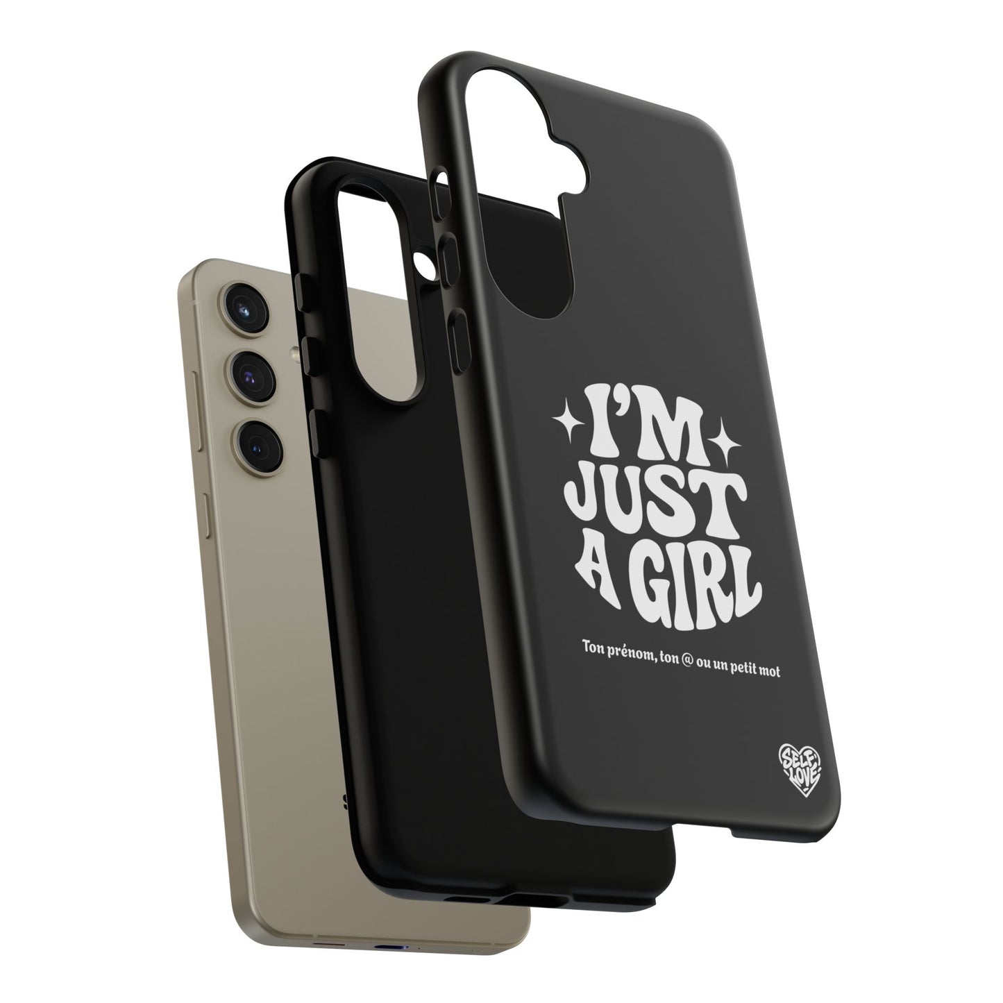 Im Just A Girl - Coque Samsung (noir)