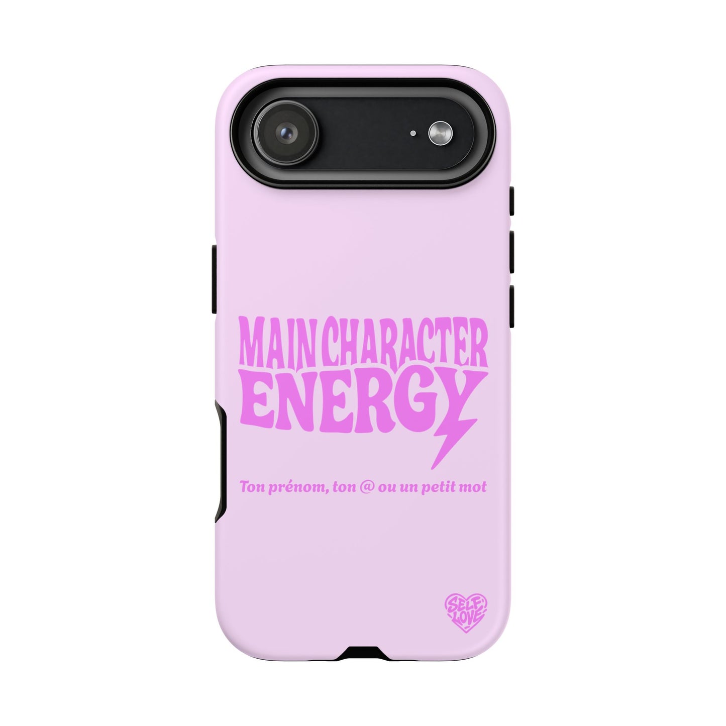 Main Character Energy - Coque iPhone (rose)