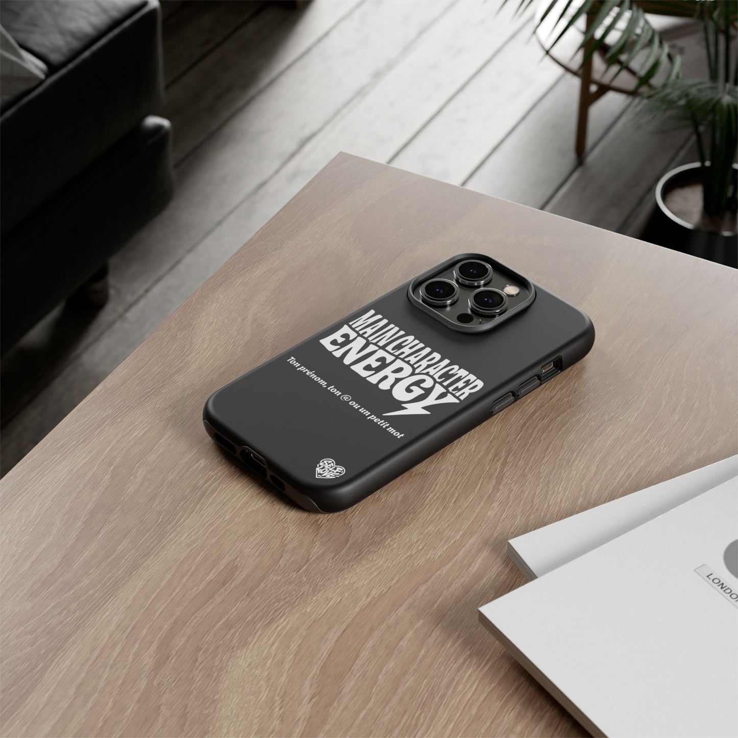Main Character Energy - Coque iPhone (noir)