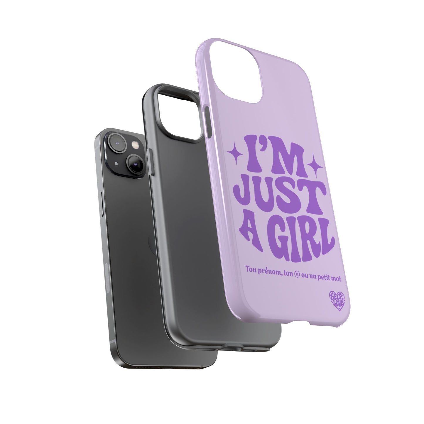 Im Just A Girl - Coque iPhone (violet)