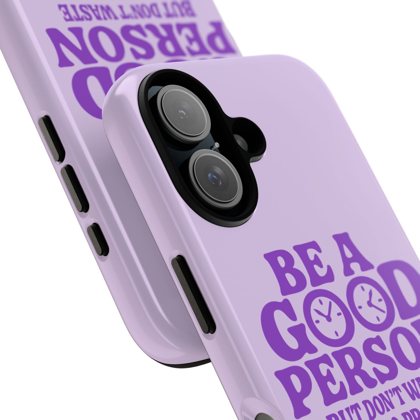 Be A Good Person - Coque iPhone (violet)