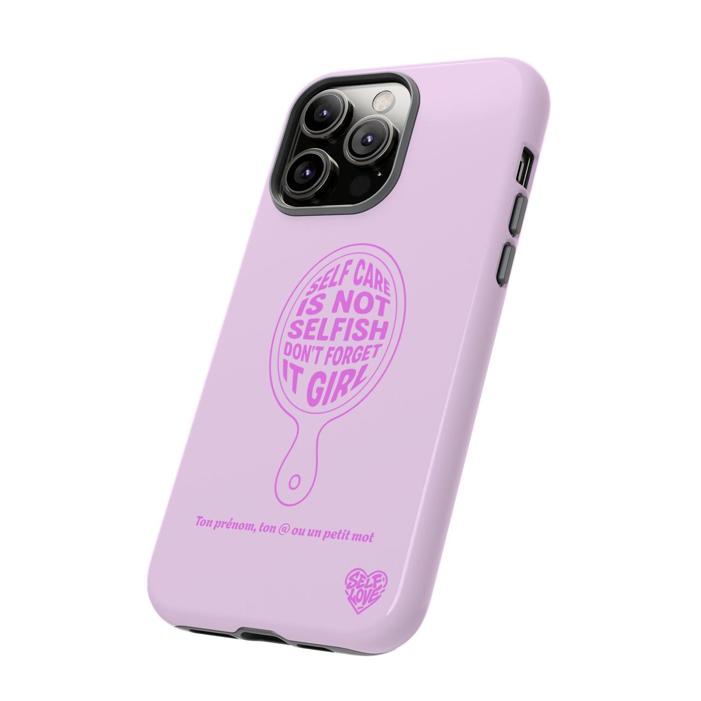 Self Care - Coque iPhone (rose)