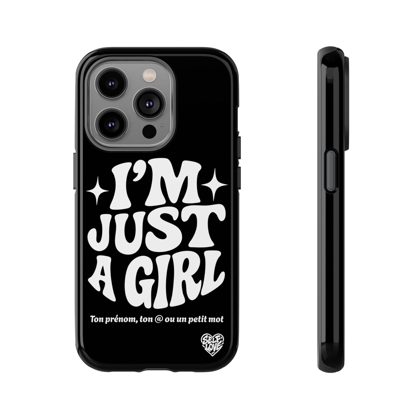 Im Just A Girl - Coque iPhone (noir)